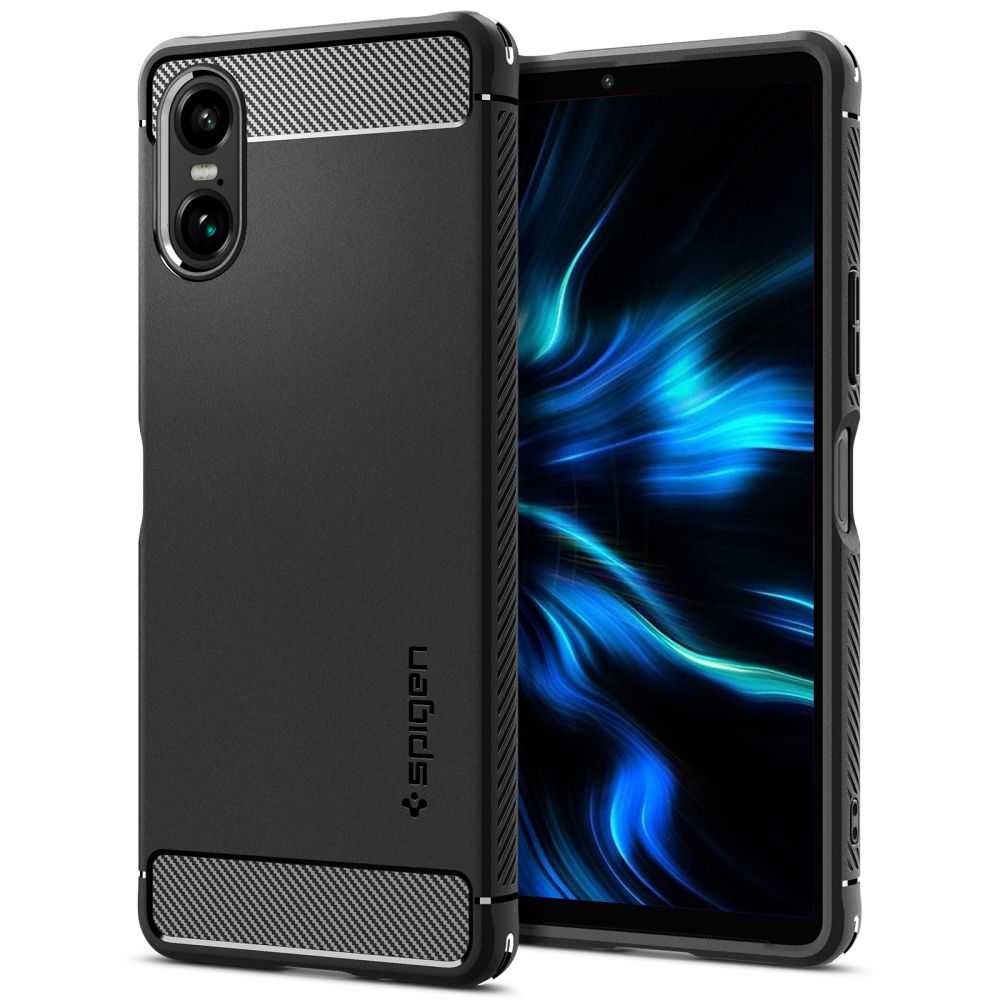 Spigen Spigen Sony Xperia 10 VI Skal Rugged Armor Matt Svart - Teknikhallen.se