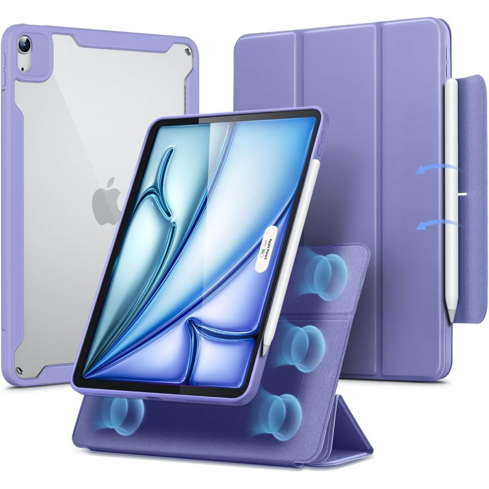 ESR ESR iPad Air 2020-2024 Fodral 2in1 Magnet Rebound Hybrid Lavender - Teknikhallen.se