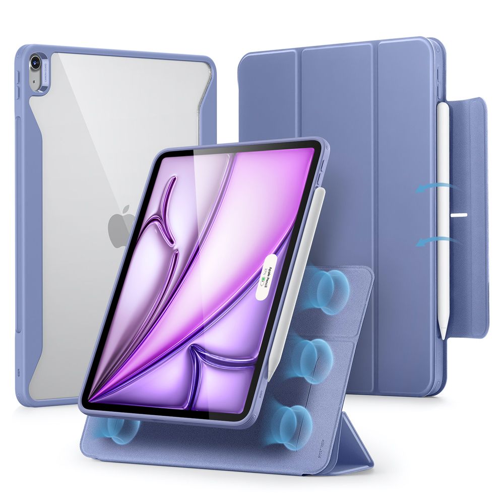 ESR ESR iPad Air 13 2024 Fodral 2in1 Magnet Rebound Hybrid Lavender - Teknikhallen.se