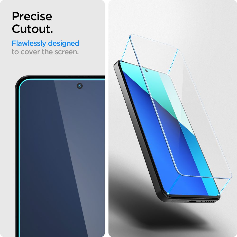 Spigen Spigen Xiaomi Redmi Note 13 4G 2-PACK Skärmskydd Glas.tR Slim - Teknikhallen.se