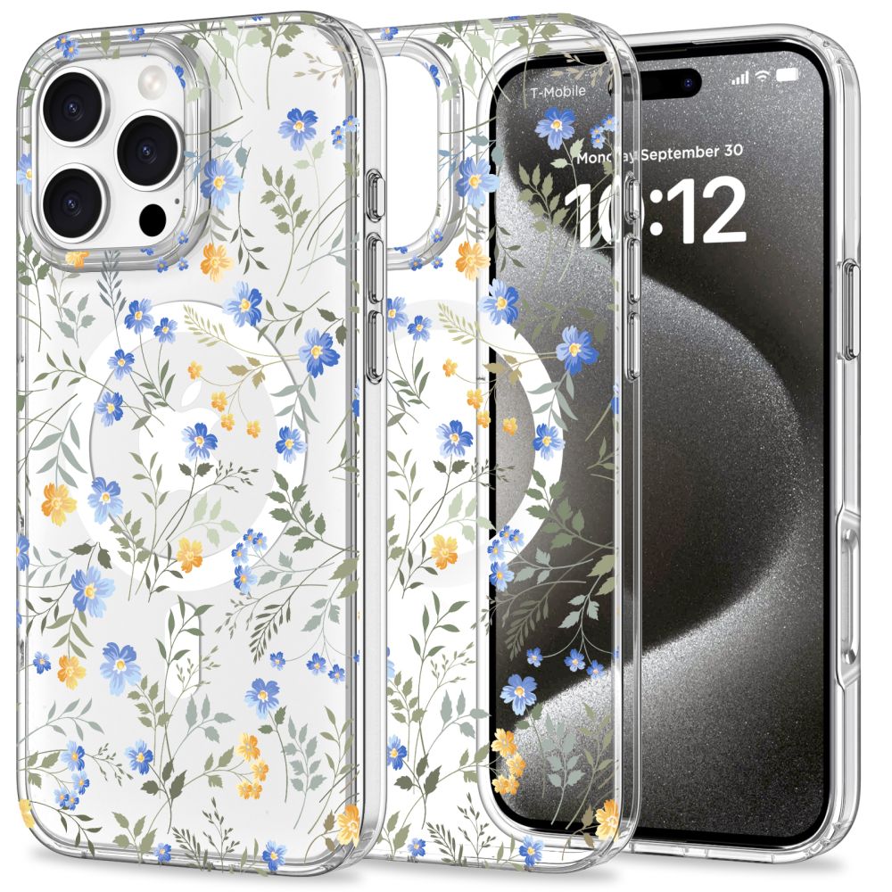 Tech-Protect Tech-Protect iPhone 16 Pro Skal MagSafe MagMood Spring Flowers - Teknikhallen.se