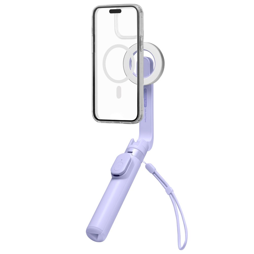 Spigen Spigen 74 cm MagSafe Bluetooth Selfiestick Tripod Lavender - Teknikhallen.se