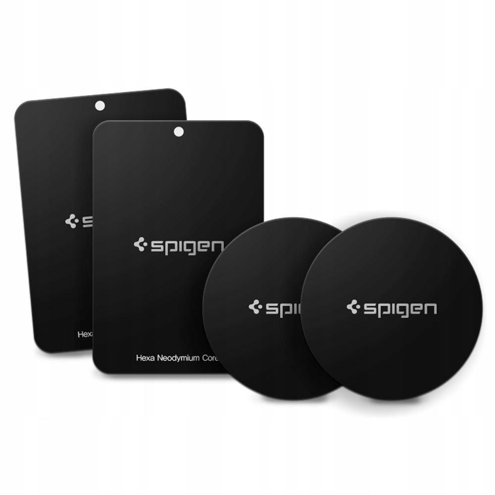 Spigen Spigen 4-PACK Magnetisk Metallplatta Svart - Teknikhallen.se