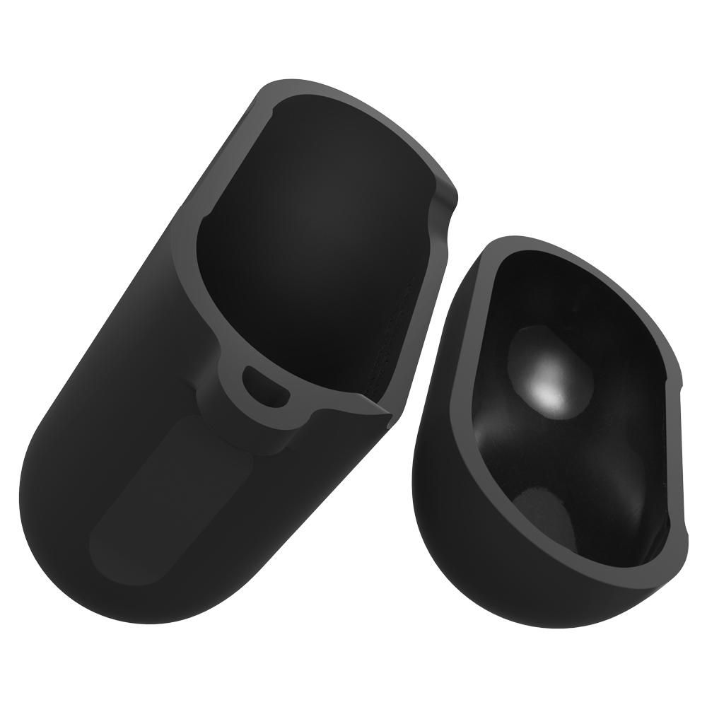 Spigen Spigen AirPods Skal Silicone Fit Svart - Teknikhallen.se