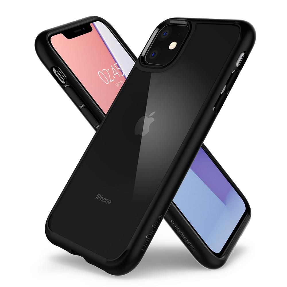 Spigen Spigen iPhone 11 Skal Ultra Hybrid Matt Svart - Teknikhallen.se