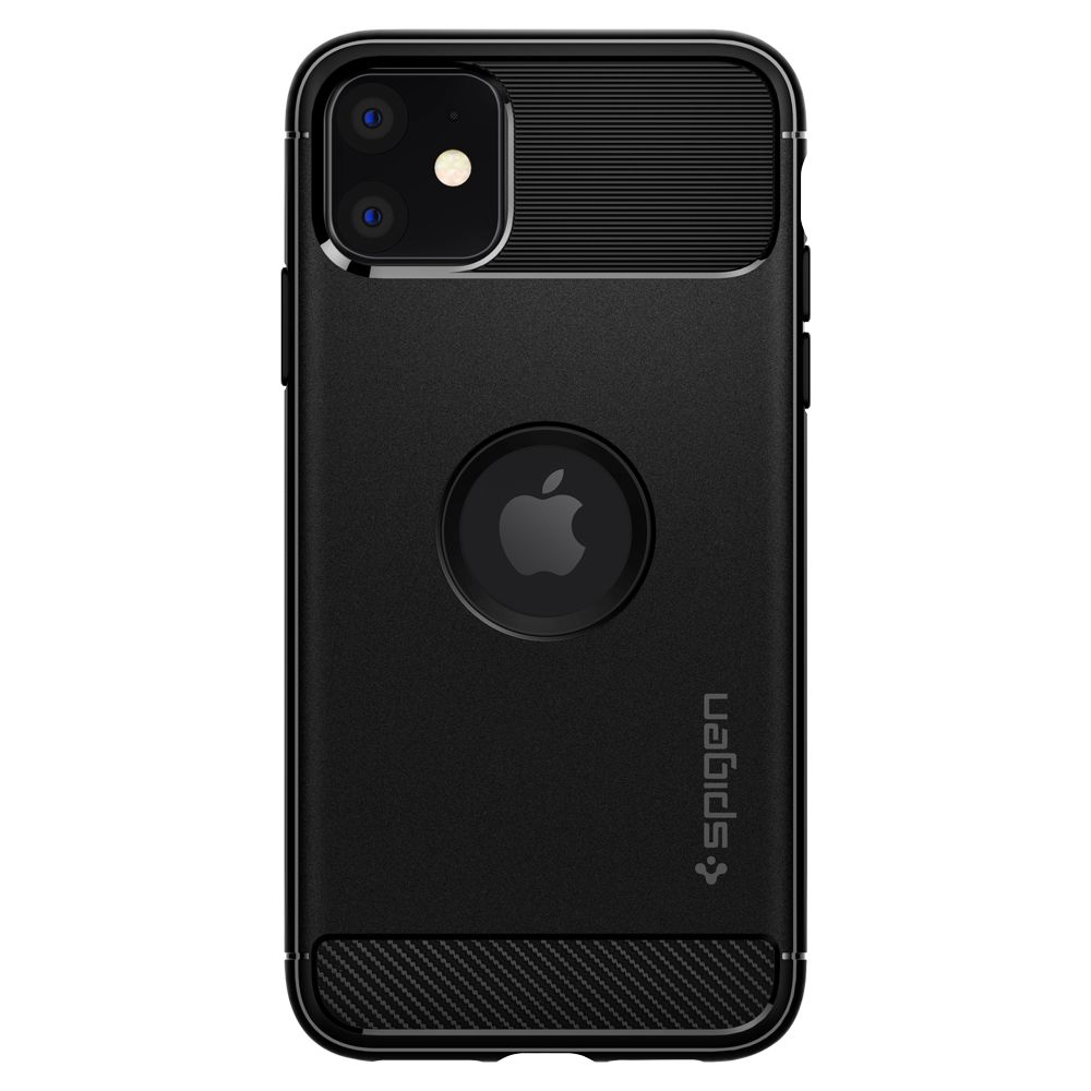 Spigen Spigen iPhone 11 Skal Rugged Armor Matt Svart - Teknikhallen.se