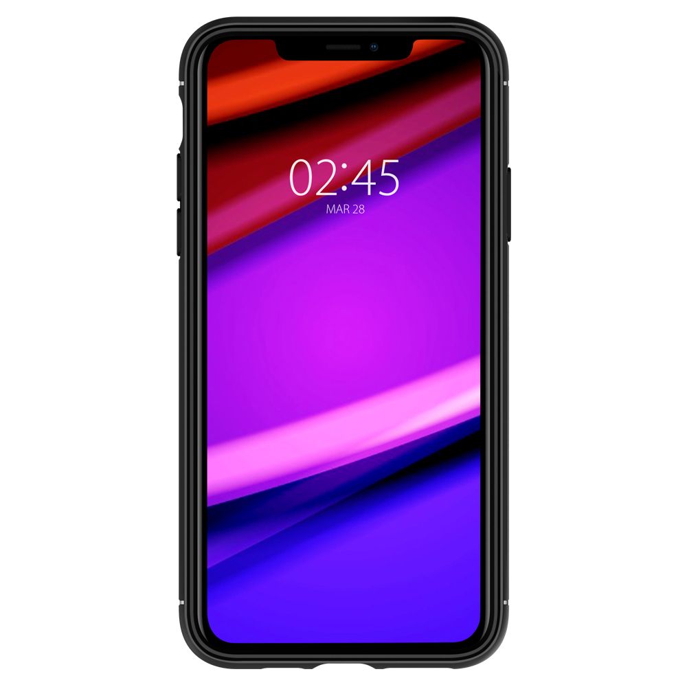 Spigen Spigen iPhone 11 Skal Rugged Armor Matt Svart - Teknikhallen.se