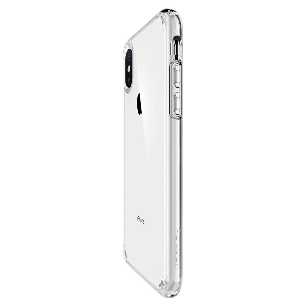 Spigen Spigen iPhone X/Xs Skal Ultra Hybrid Crystal Clear - Teknikhallen.se