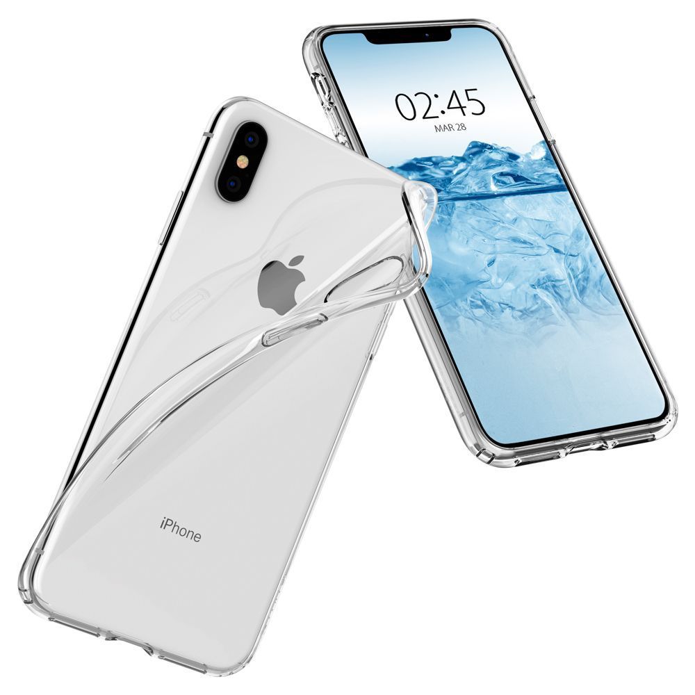 Spigen Spigen iPhone X/Xs Skal Liquid Crystal Clear - Teknikhallen.se