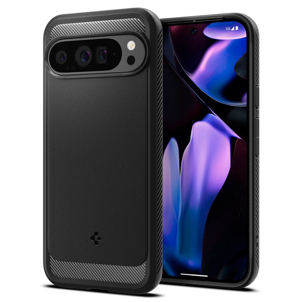 Spigen Spigen Google Pixel 9 Pro XL Skal Rugged Armor Matt Svart - Teknikhallen.se