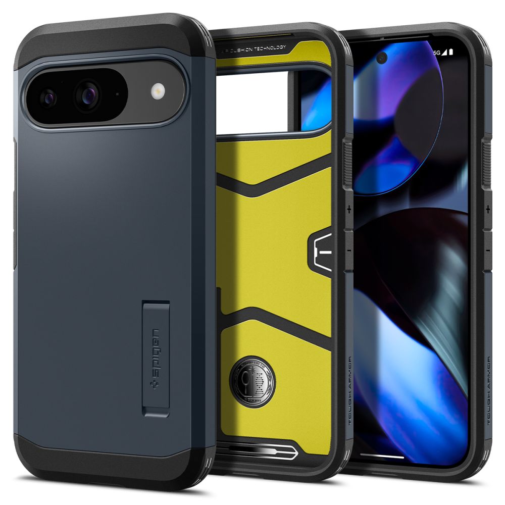 Spigen Spigen Google Pixel 9/9 Pro Skal Tough Armor Metal Slate - Teknikhallen.se