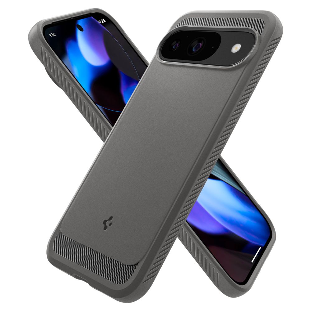 Spigen Spigen Google Pixel 9/9 Pro Skal Rugged Armor Marble Grey - Teknikhallen.se