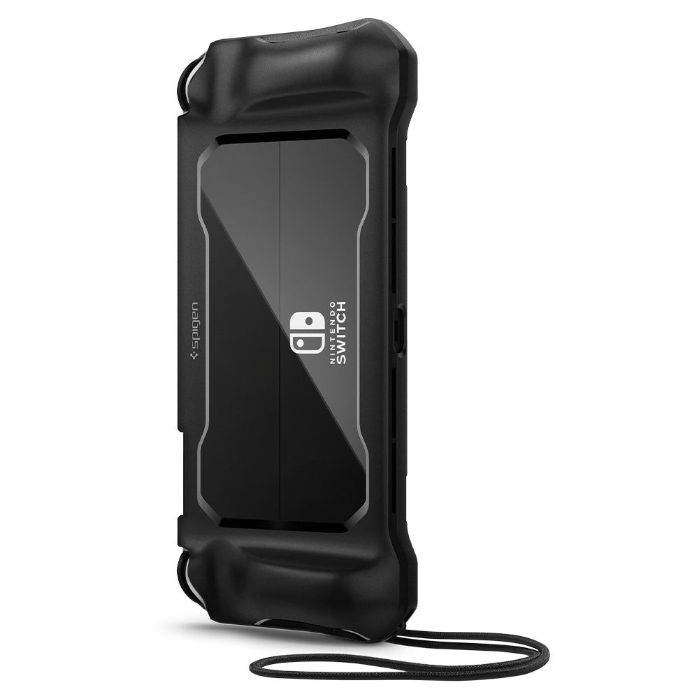 Spigen Spigen Nintendo Switch OLED Skal Rugged Armor Matt Svart - Teknikhallen.se