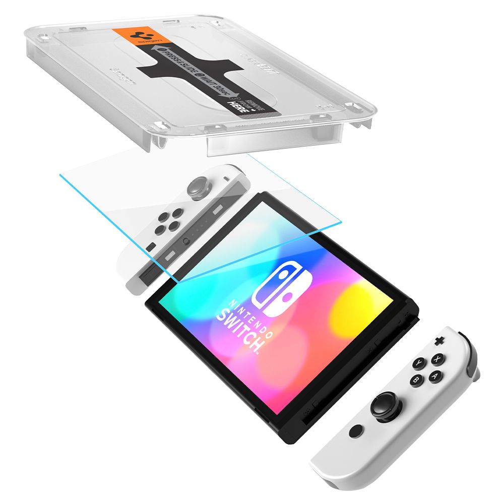 Spigen Spigen Nintendo Switch OLED Skärmskydd GLAS.tR 