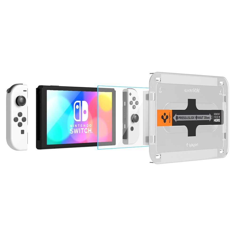 Spigen Spigen Nintendo Switch OLED Skärmskydd GLAS.tR 