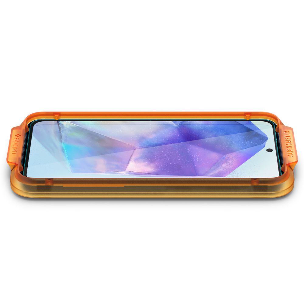 Spigen Spigen Samsung Galaxy A55 5G 2-PACK Skärmskydd ALM GLAS.tR - Teknikhallen.se