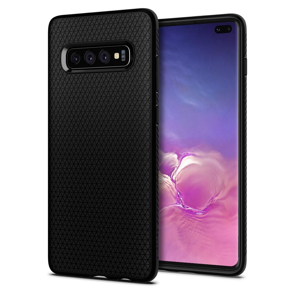 Spigen Spigen Samsung Galaxy S10 Plus Skal Liquid Air Svart - Teknikhallen.se