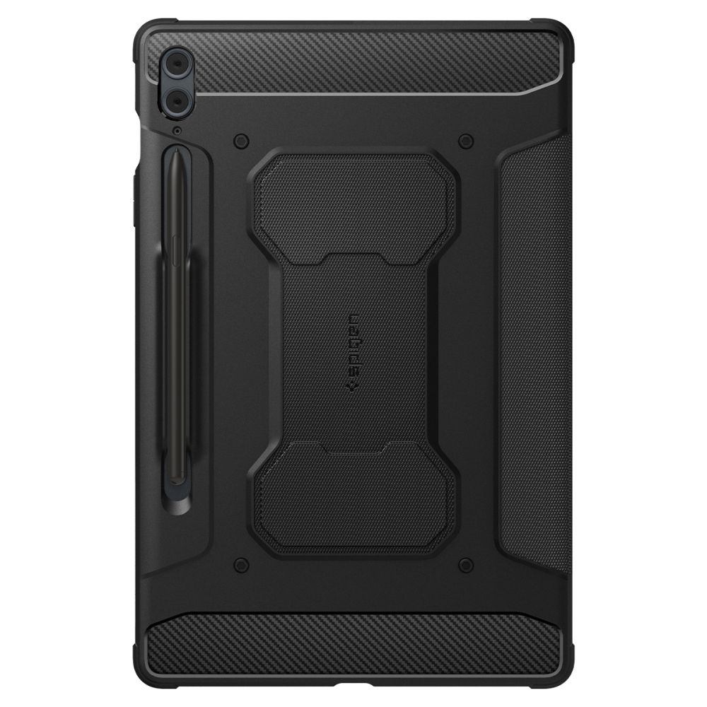 Spigen Spigen Galaxy Tab S9 FE Plus Fodral Rugged Armor 'Pro' Svart - Teknikhallen.se