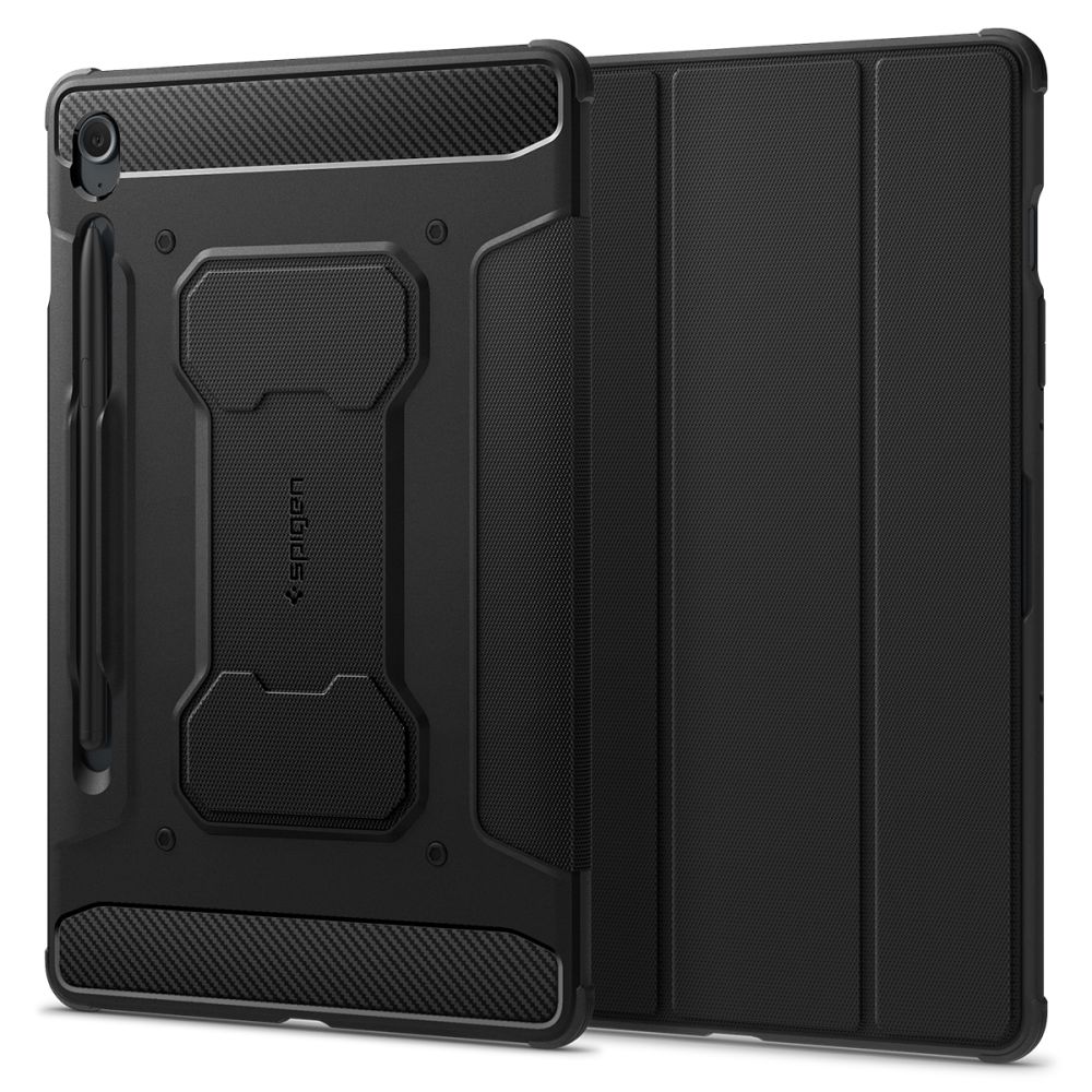 Spigen Spigen Galaxy Tab S9 FE Fodral Rugged Armor 'Pro' Svart - Teknikhallen.se