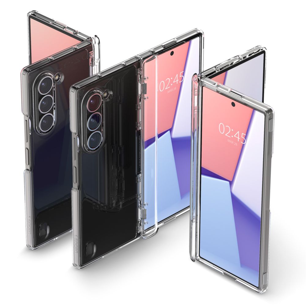 Spigen Spigen Samsung Galaxy Z Fold 6 Skal Ultra Hybrid Pro Crystal Clear - Teknikhallen.se