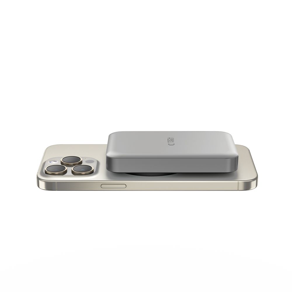 Tech-Protect Tech-Protect 10000 mAh MagSafe Powerbank LifeMag Titanium - Teknikhallen.se