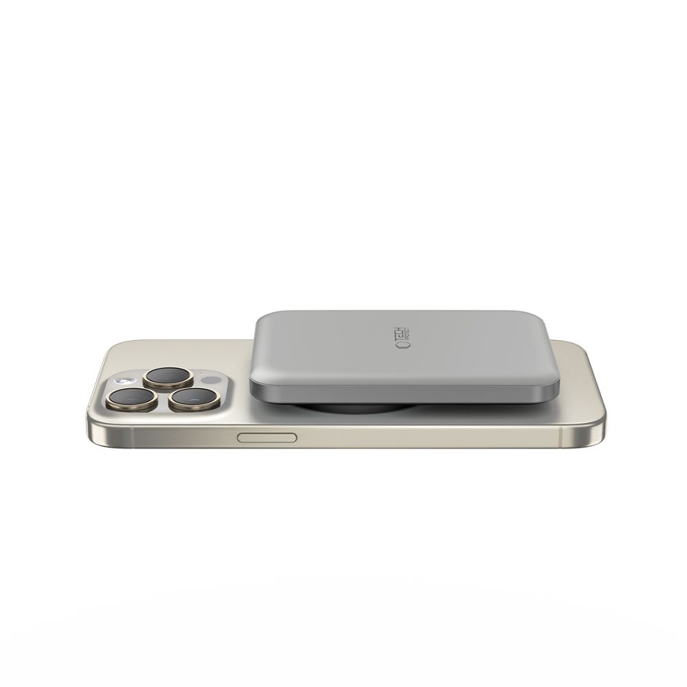 Tech-Protect Tech-Protect 5000 mAh MagSafe Powerbank LifeMag Titanium - Teknikhallen.se