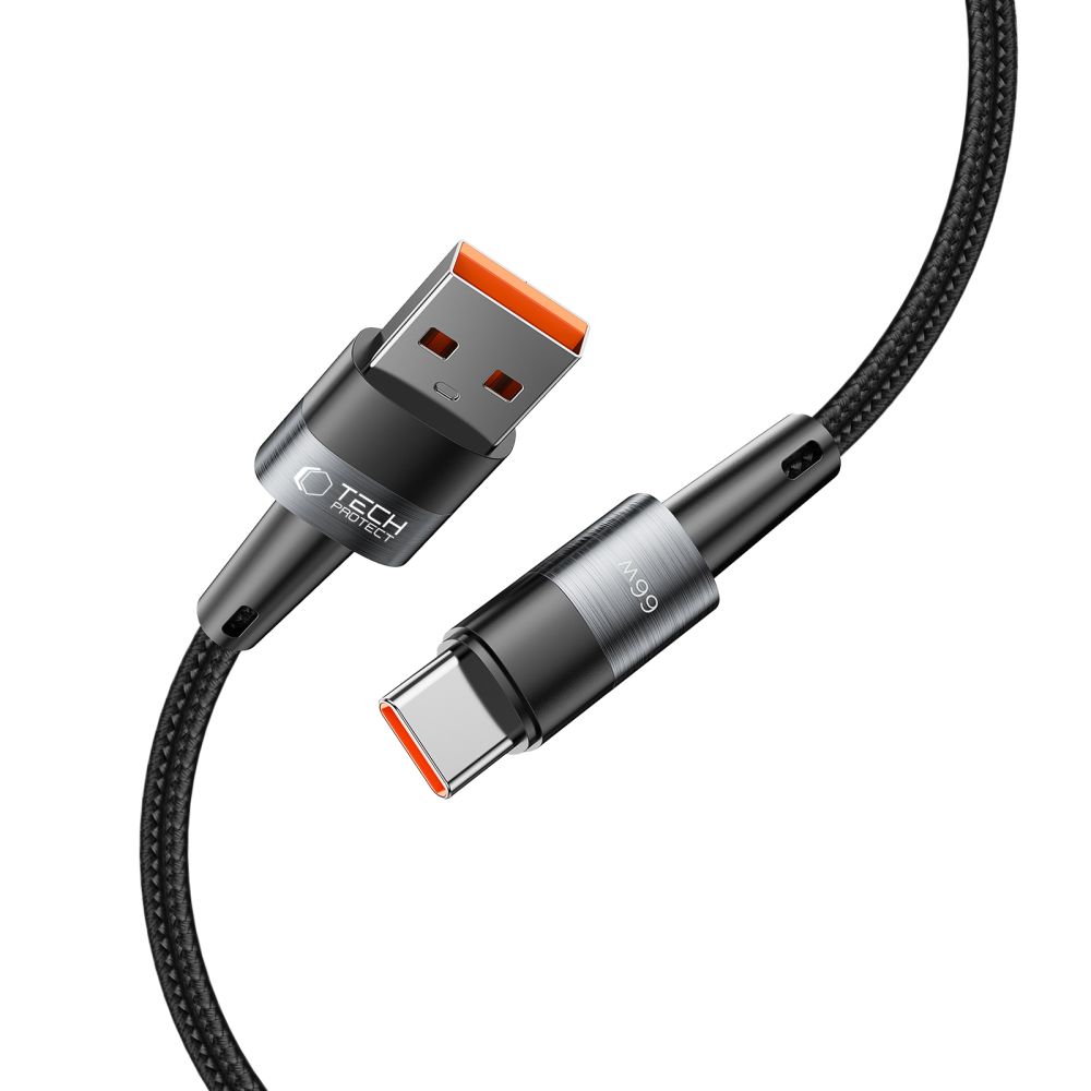 Tech-Protect Tech-Protect 3 m 66W/6A USB-C Kabel UltraBoost Grå - Teknikhallen.se