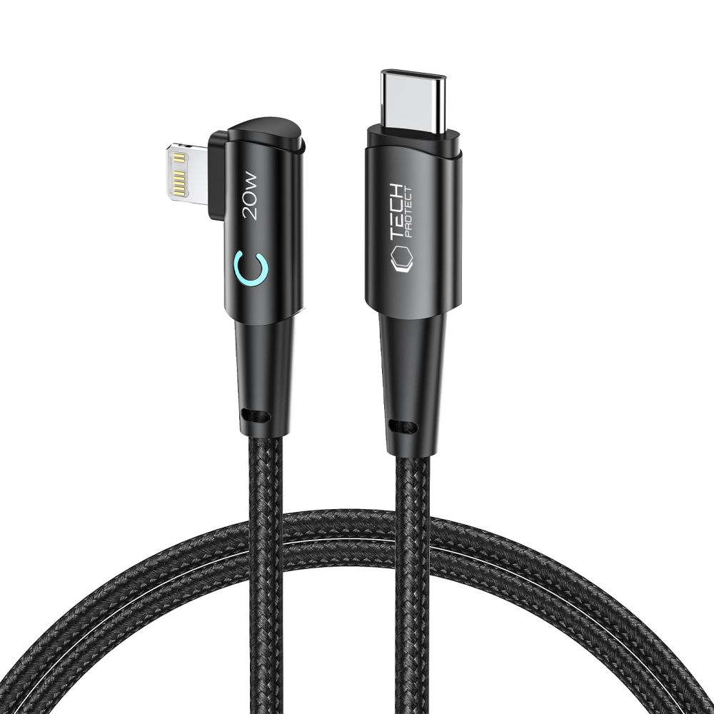 Tech-Protect Tech-Protect 1 m 20W/3A PD Lightning - USB-C Kabel UltraBoost Grå - Teknikhallen.se