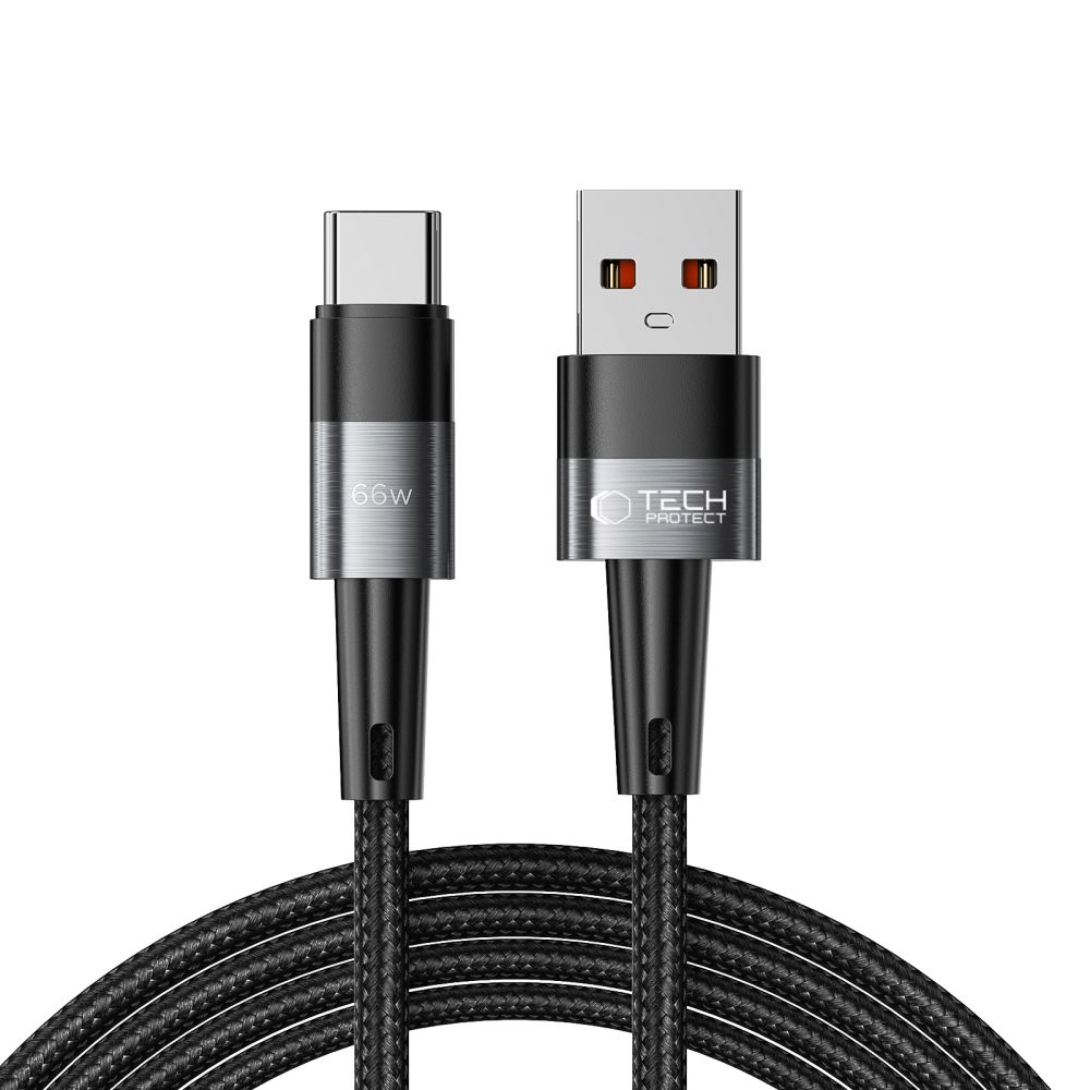 Tech-Protect Tech-Protect 2 m 66W/6A USB-C Kabel UltraBoost Grå - Teknikhallen.se