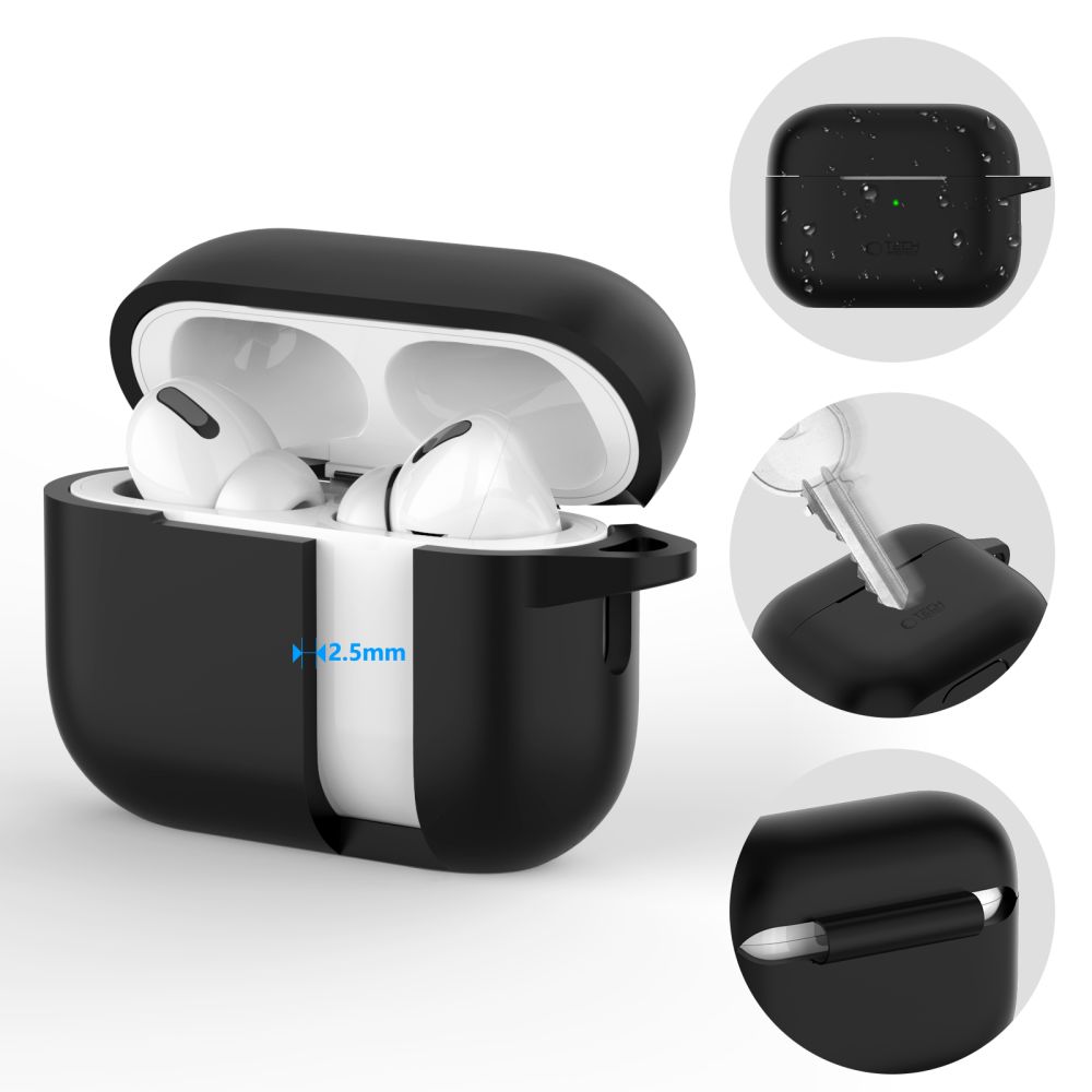 Tech-Protect Tech-Protect AirPods Pro 1 / 2 Skal Silikon Hook Baby Blue - Teknikhallen.se