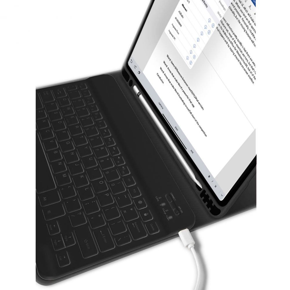 Tech-Protect Tech-Protect iPad 10.9 2022 Fodral SmartCase Tangentbord Svart - Teknikhallen.se