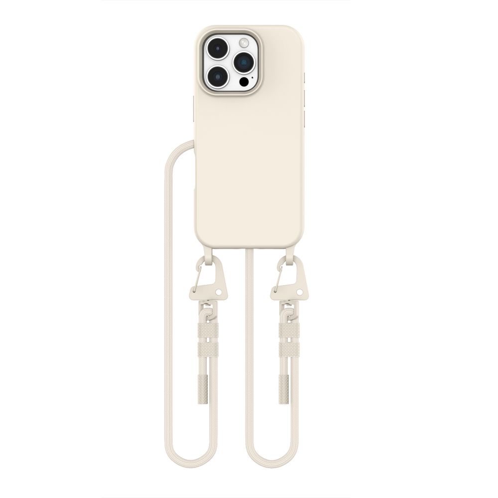 Tech-Protect Tech-Protect iPhone 16 Pro Max Skal MagSafe MagNecklace Latte - Teknikhallen.se