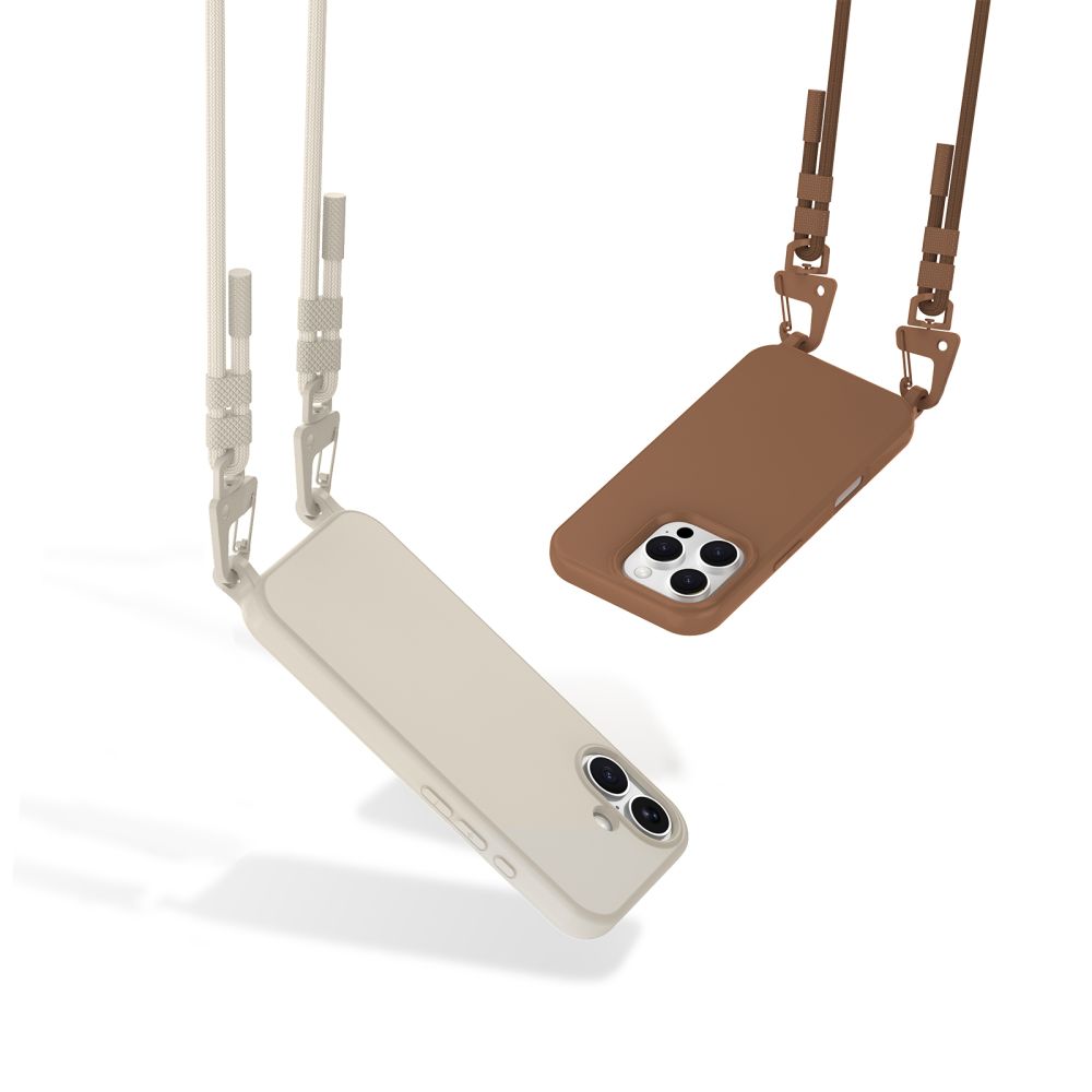 Tech-Protect Tech-Protect iPhone 16 Pro Max Skal MagSafe MagNecklace Latte - Teknikhallen.se