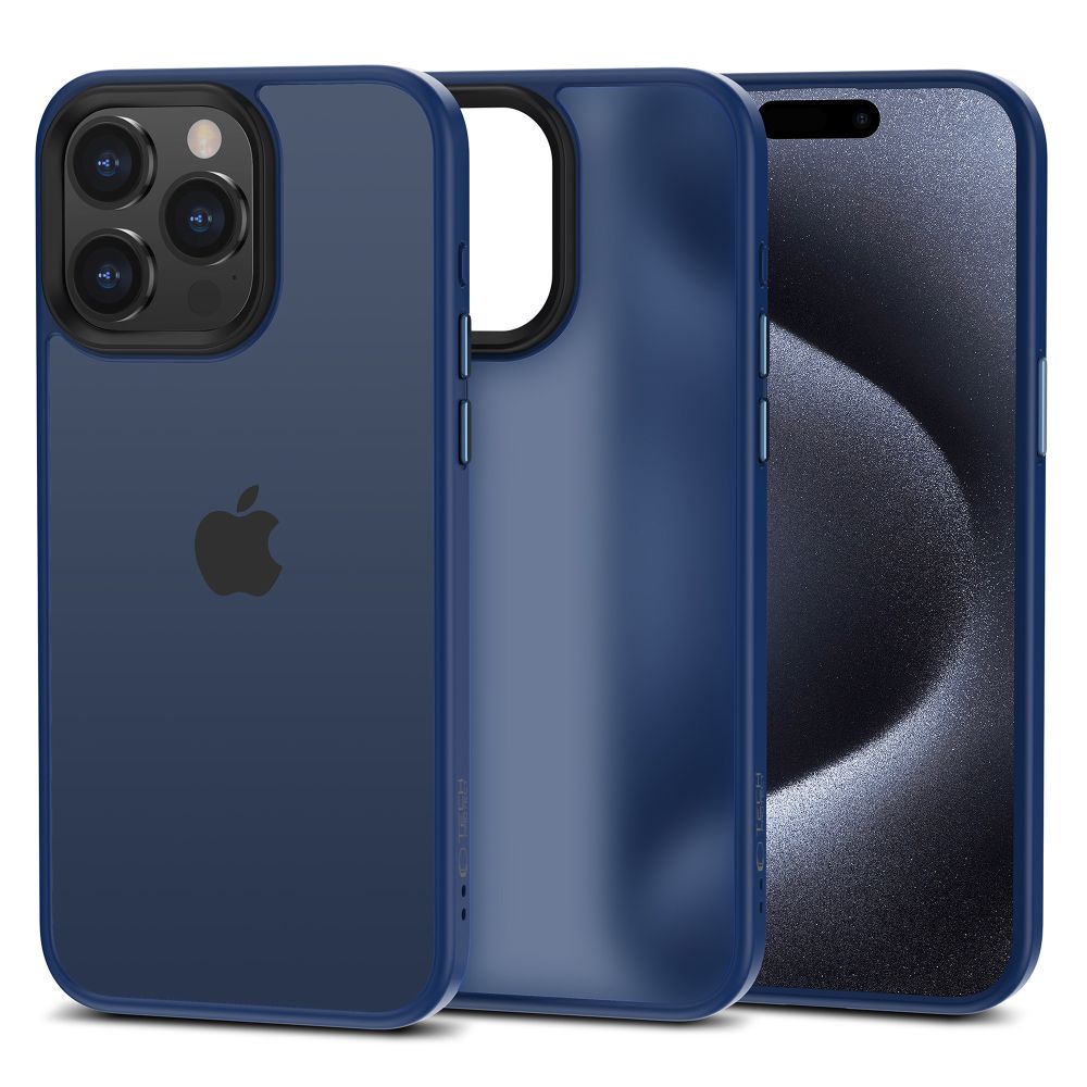 Tech-Protect Tech-Protect iPhone 15 Pro Max Skal MagMat Matte Navy - Teknikhallen.se