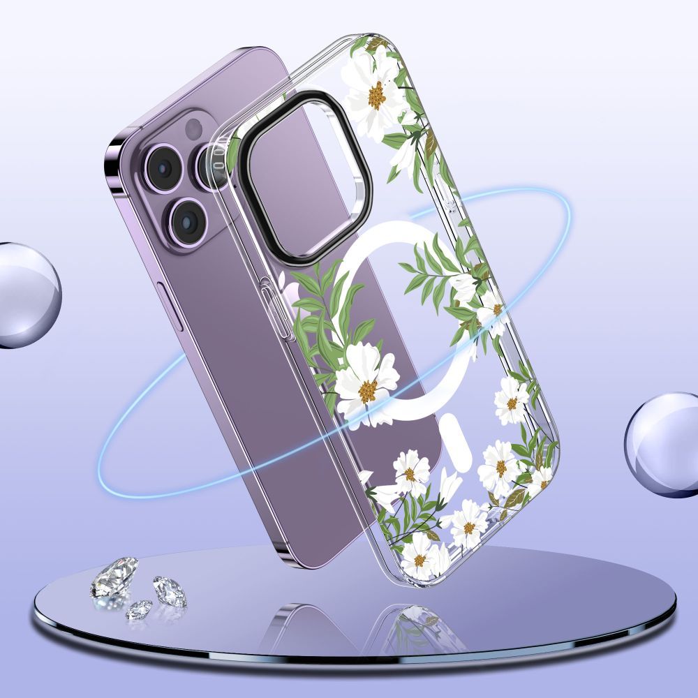 Tech-Protect Tech-Protect iPhone 11 Pro Skal MagSafe MagMood Spring Floral - Teknikhallen.se