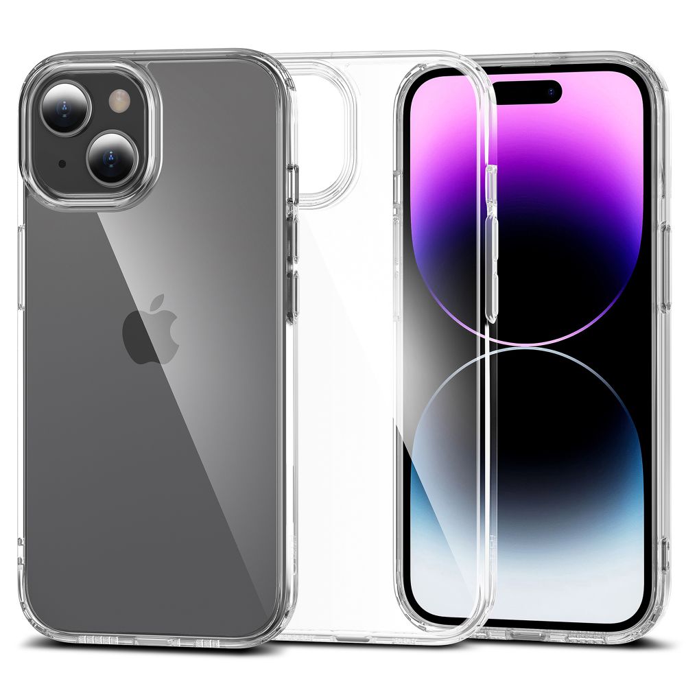 Tech-Protect Tech-Protect iPhone 15 Plus Skal FlexAir Hybrid Transparent - Teknikhallen.se