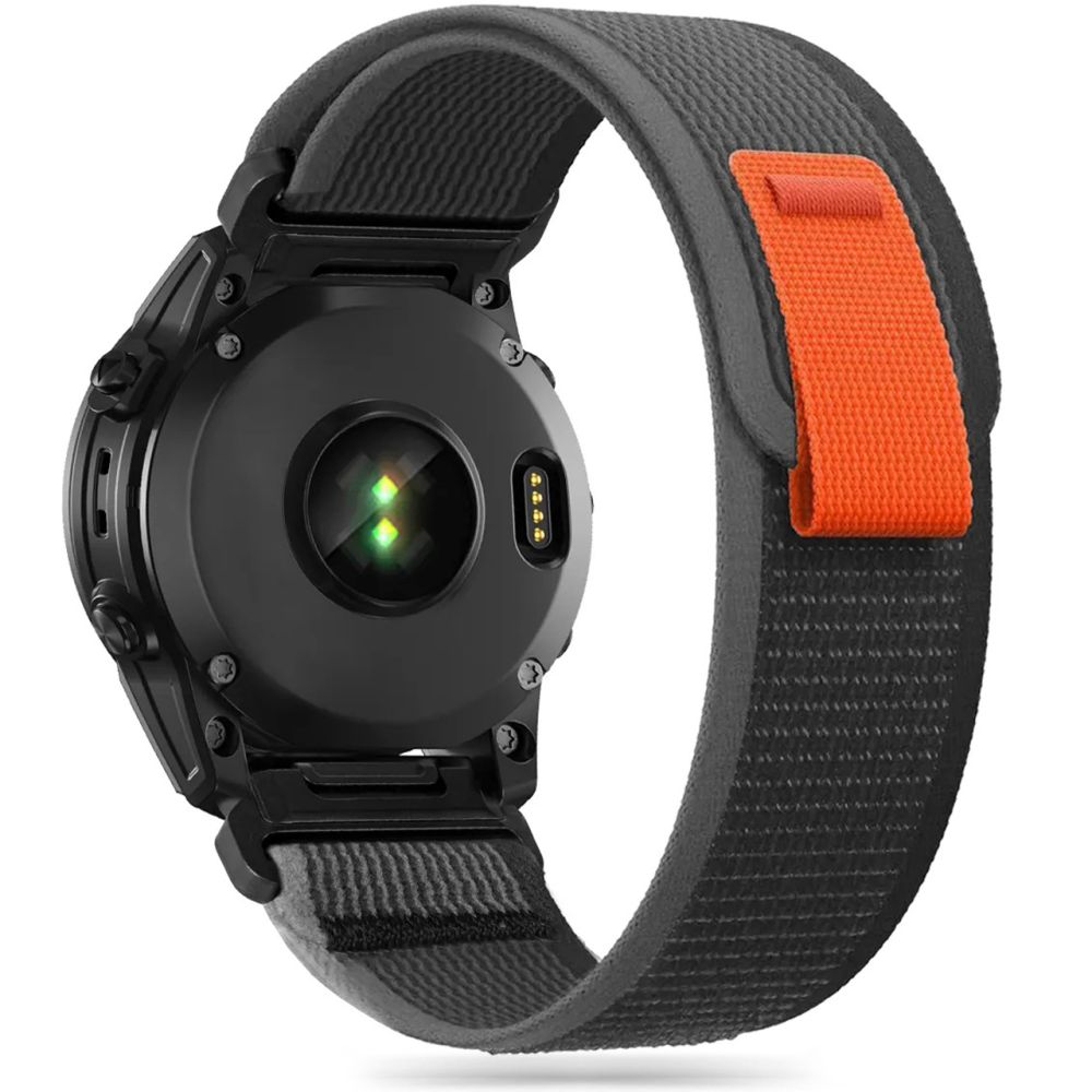 Tech-Protect Tech-Protect Garmin Fenix 26 mm Armband Nylon Svart/Orange - Teknikhallen.se