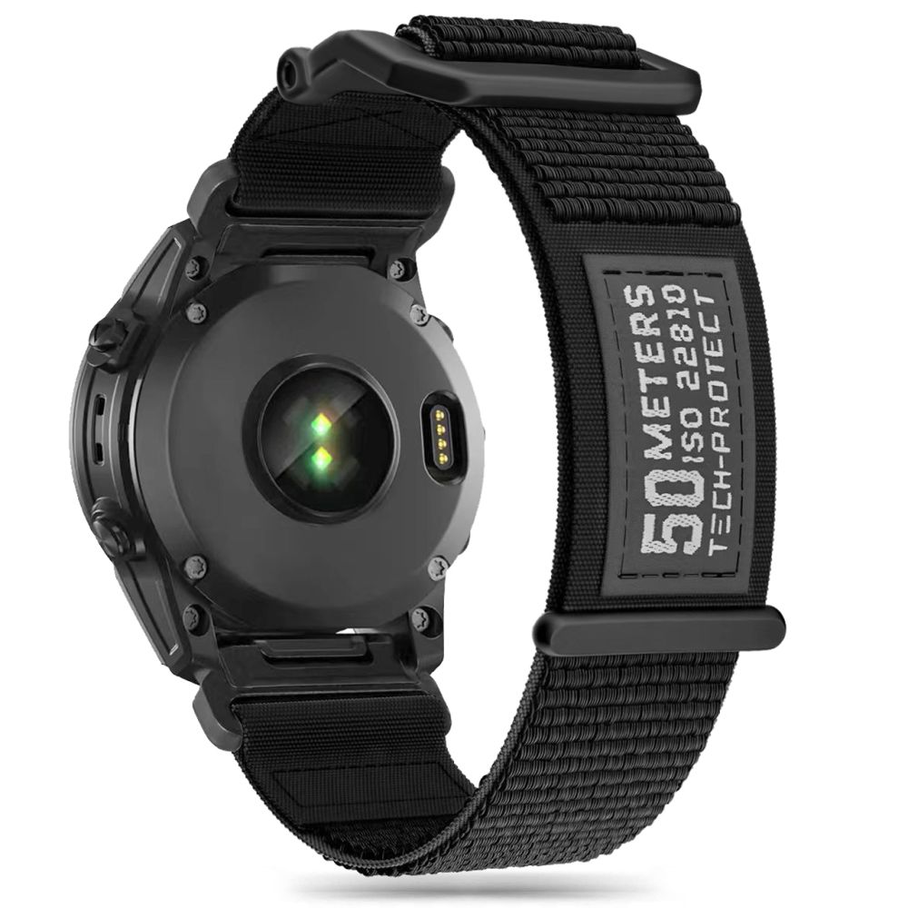 Tech-Protect Tech-Protect Garmin Fenix 26 mm Armband Scout Svart - Teknikhallen.se