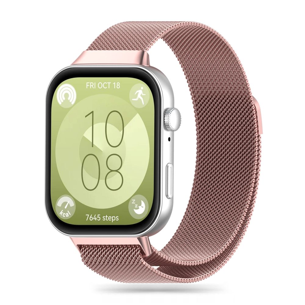 Tech-Protect Tech-Protect Huawei Watch Fit 3 Armband MilaneseBand Roséguld - Teknikhallen.se