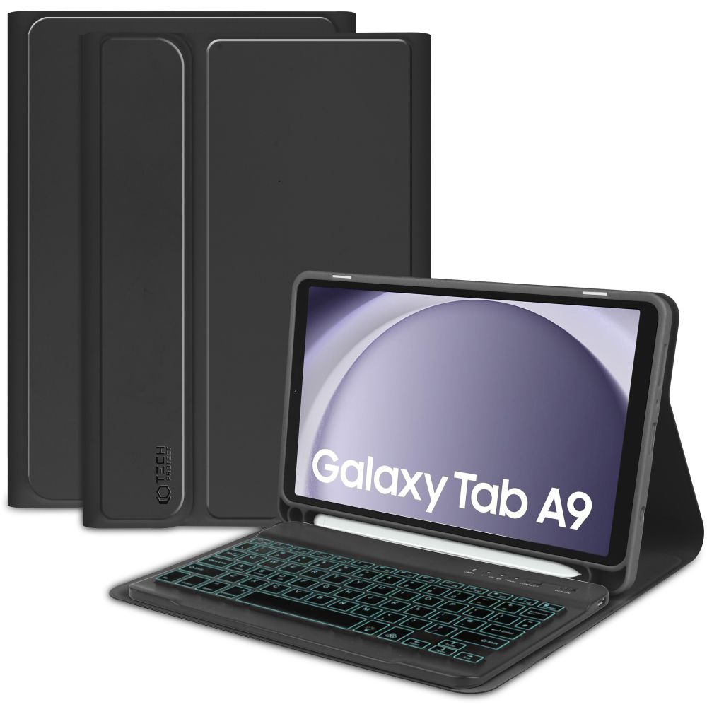 Tech-Protect Tech-Protect Galaxy Tab A9 Fodral SC Tangentbord Svart - Teknikhallen.se