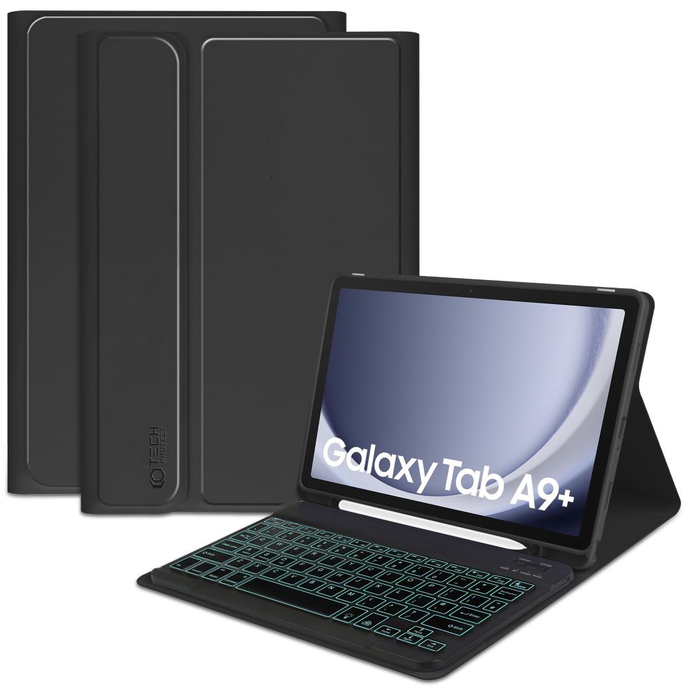 Tech-Protect Tech-Protect Galaxy Tab A9 Plus Fodral SC Tangentbord Svart - Teknikhallen.se