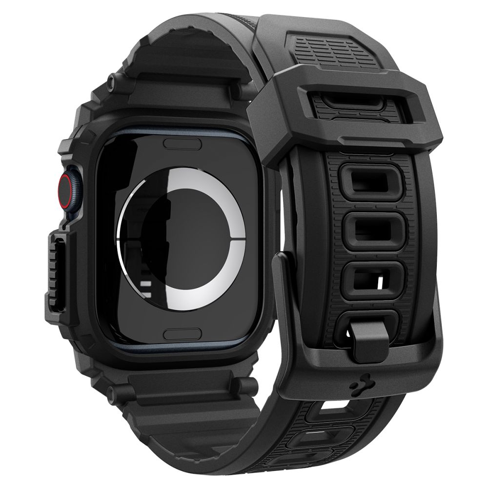 Spigen Spigen Apple Watch 10 42 mm Skal/Armband Rugged Armor 'Pro' Matt Svart - Teknikhallen.se