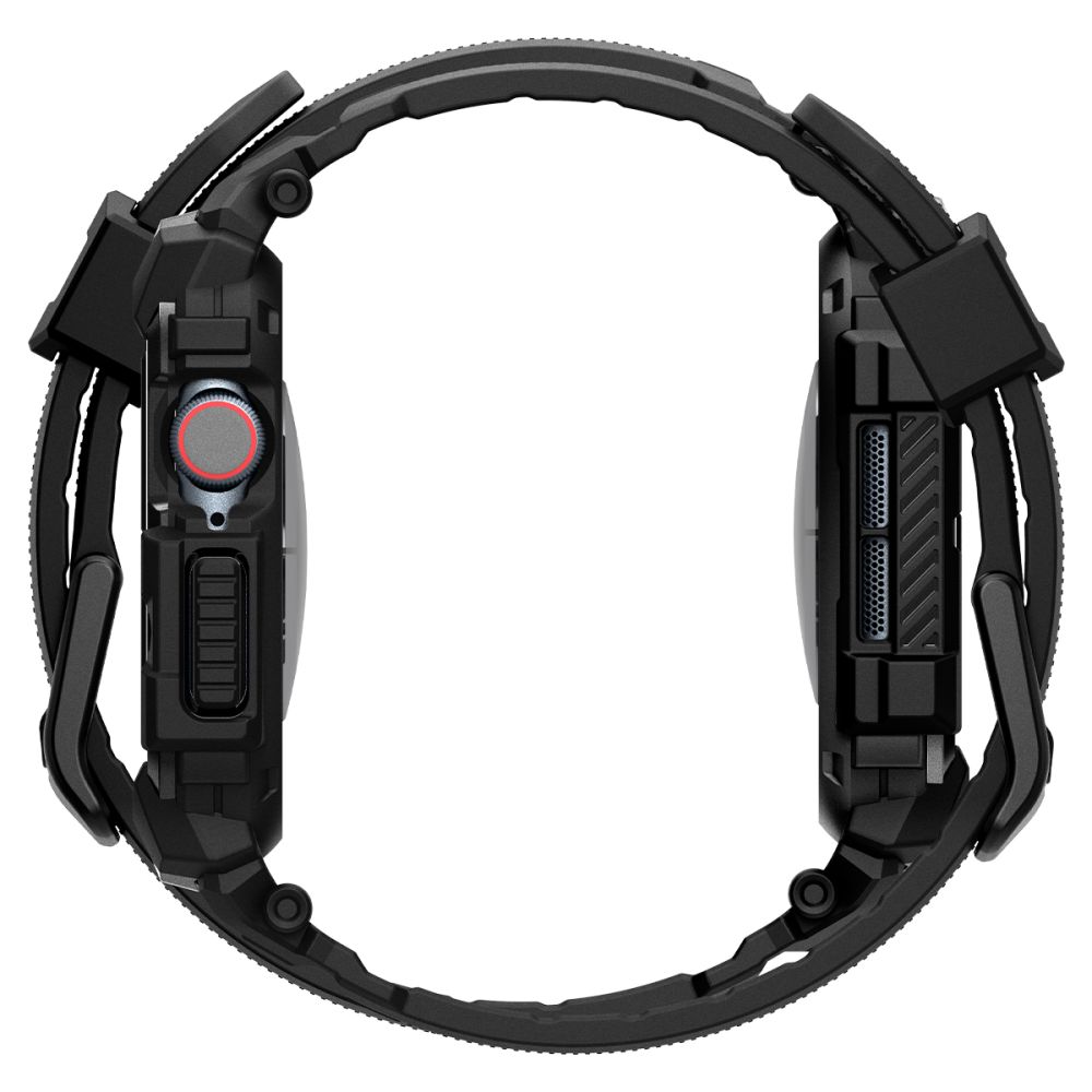 Spigen Spigen Apple Watch 10 42 mm Skal/Armband Rugged Armor 'Pro' Matt Svart - Teknikhallen.se