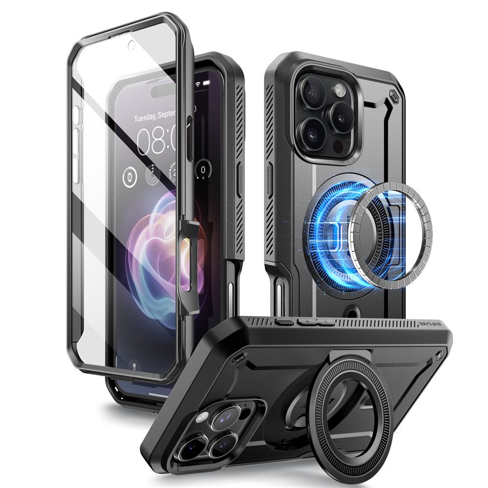 Supcase Supcase iPhone 16 Pro Skal MagSafe Unicorn Beetle Pro Svart - Teknikhallen.se