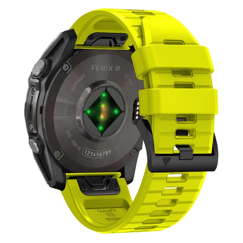 Tech-Protect Tech-Protect Garmin Fenix 51 mm Armband Silicone Line Lime - Teknikhallen.se