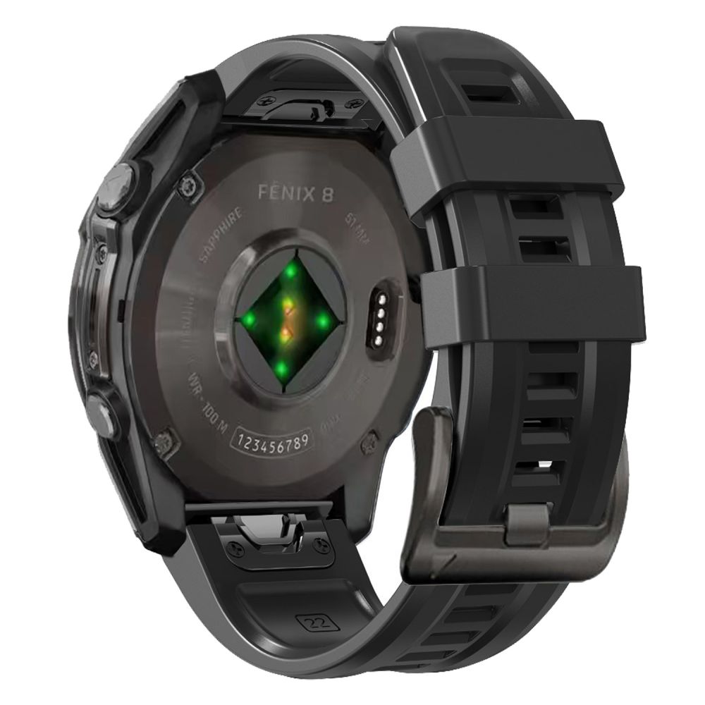 Tech-Protect Tech-Protect Garmin Fenix 51 mm Armband Silicone Svart - Teknikhallen.se