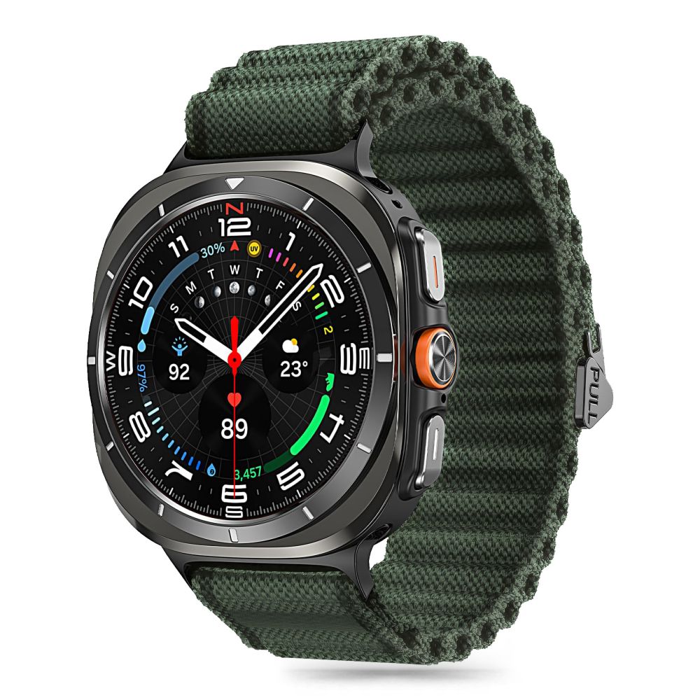 Tech-Protect Tech-Protect Galaxy Watch Ultra 47 mm Armband Weave Pro Grön - Teknikhallen.se