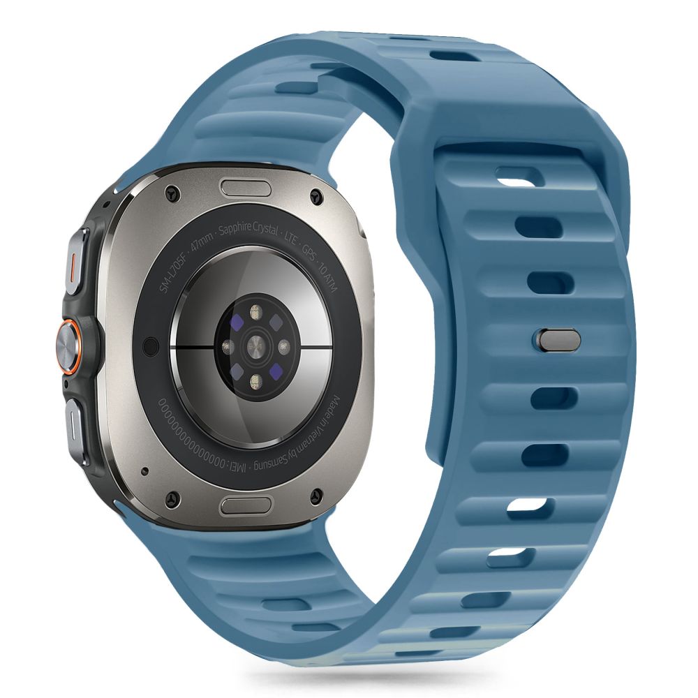 Tech-Protect Tech-Protect Galaxy Watch Ultra 47 mm Armband Silicone Line Montego Blue - Teknikhallen.se