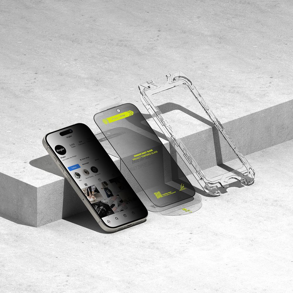 Ringke Ringke Galaxy S25 2-PACK Easy Slide Skärmskydd Privacy - Teknikhallen.se