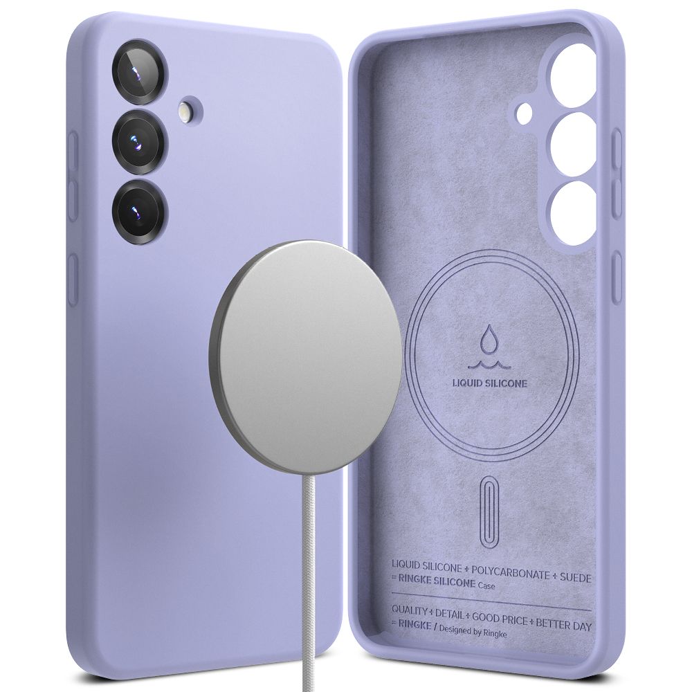 Ringke Ringke Galaxy S25 Plus Skal MagSafe Silicone Lavender - Teknikhallen.se